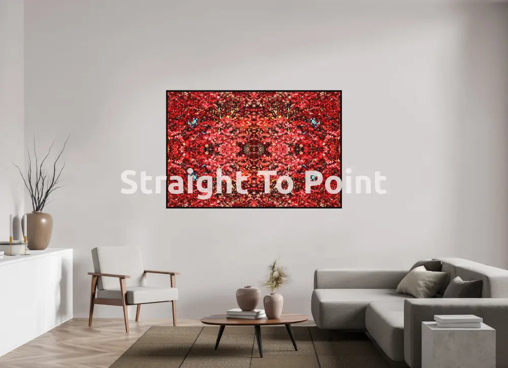 Red Leaves 69.8 x 47″ / Matte WhiteWall App Product